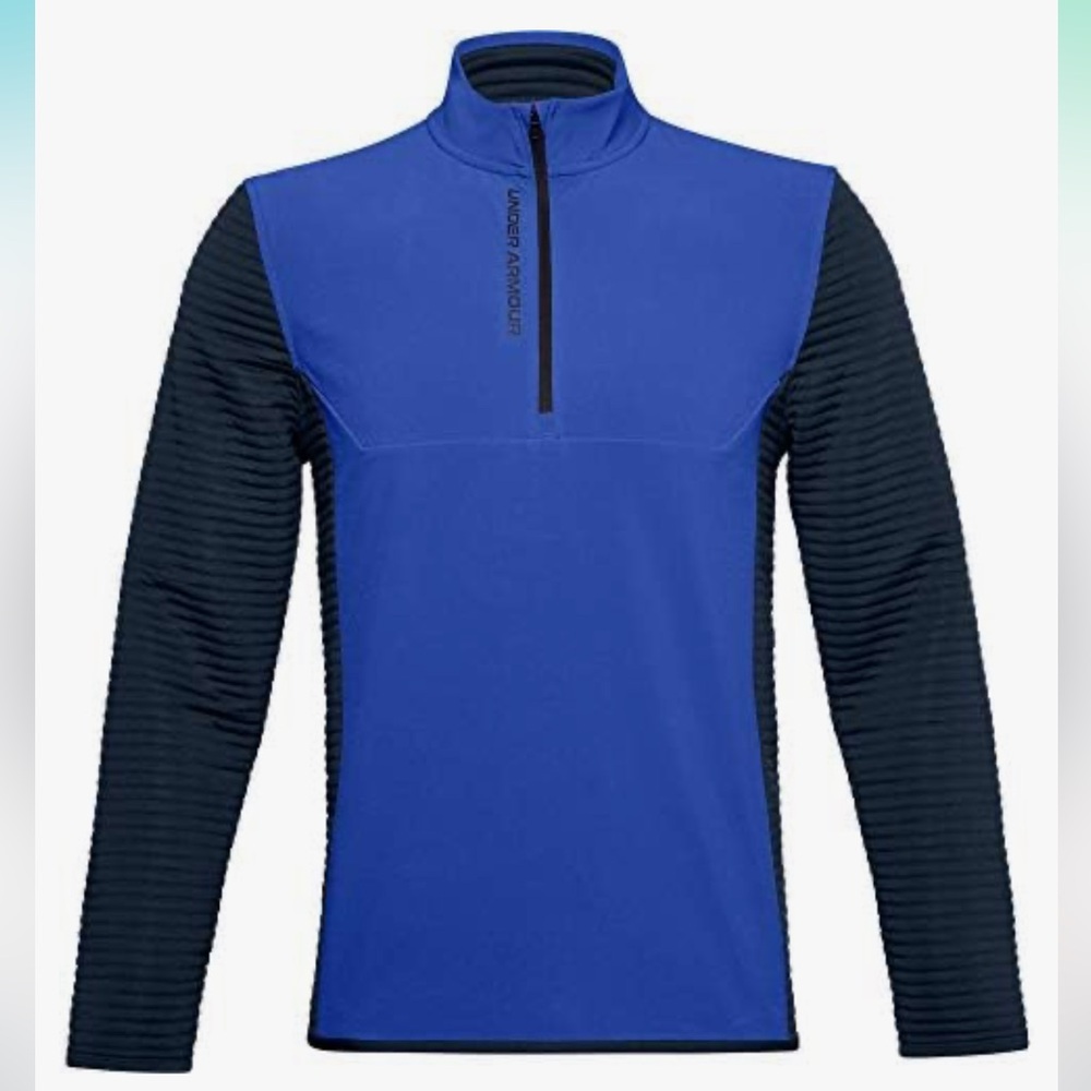 Under Armour Men's Blue Quarter-Zip Jacket Storm Evolution Blue